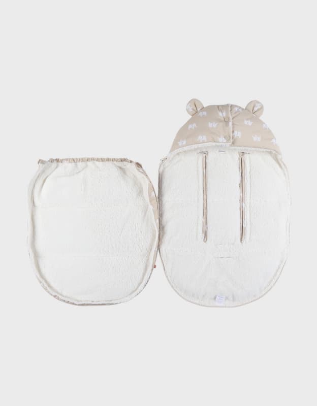 Chanceliere Bebe, beige mix and match noukie's hiver — vue 2 sur 4