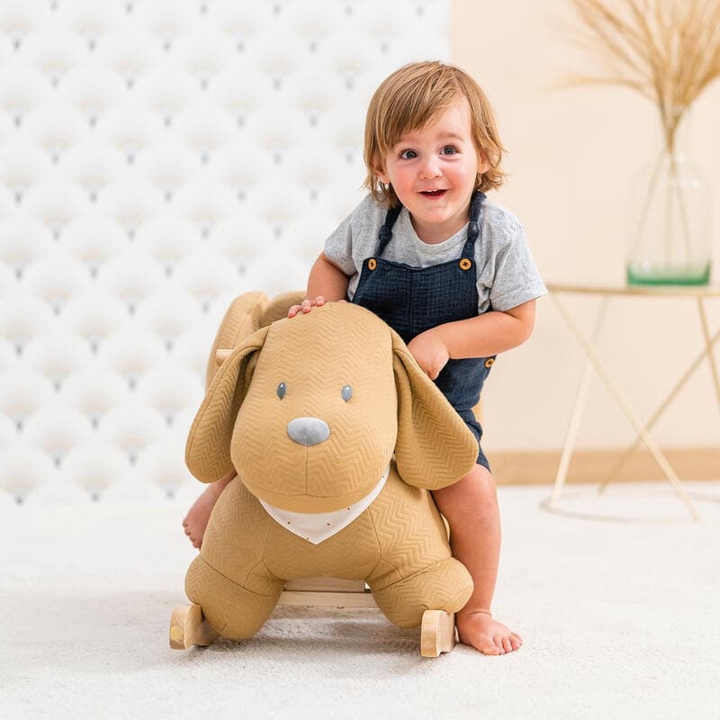 Charlie Bascule Chien Jacquard Caramel, charlie nattou 63x33x45.5 h-22 — vue 2 sur 2