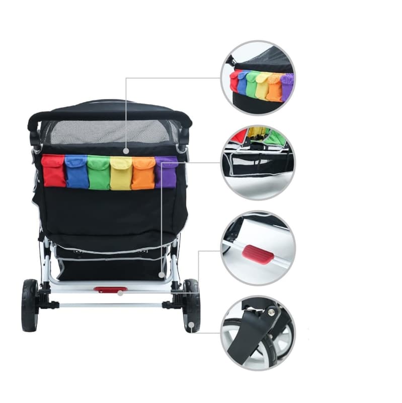 Poussette 6 Places H6e, multicolor familidoo — vue 7 sur 10