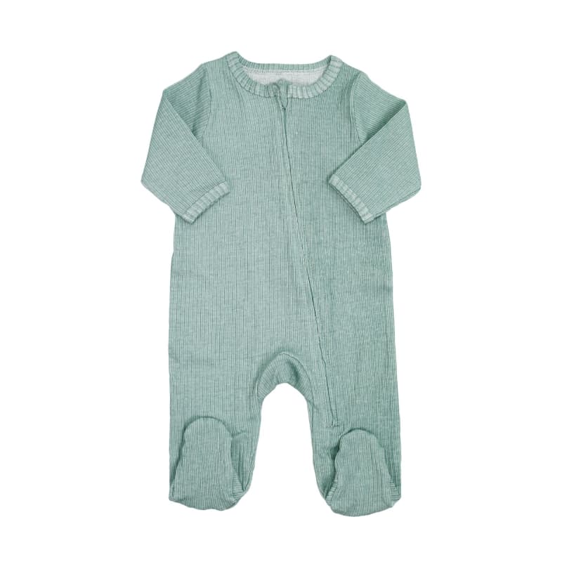 Pyjama Coton Zip, sauge 3m trois kilos sept e-24
