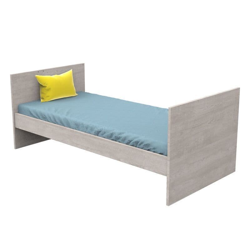 Lit Evolutif 140x70 en 90x190 Nova Gris Loft Evolutif en 90x190 et 140x190 Nova, sauthon — vue 2 sur 5