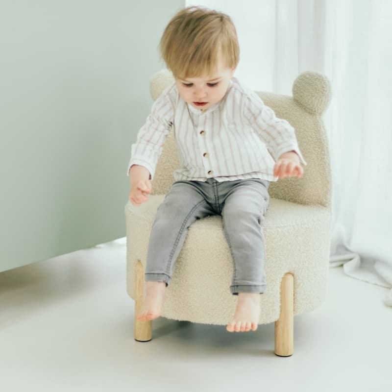 Chaise Enfant Teddy, ecru childhome — vue 5 sur 5