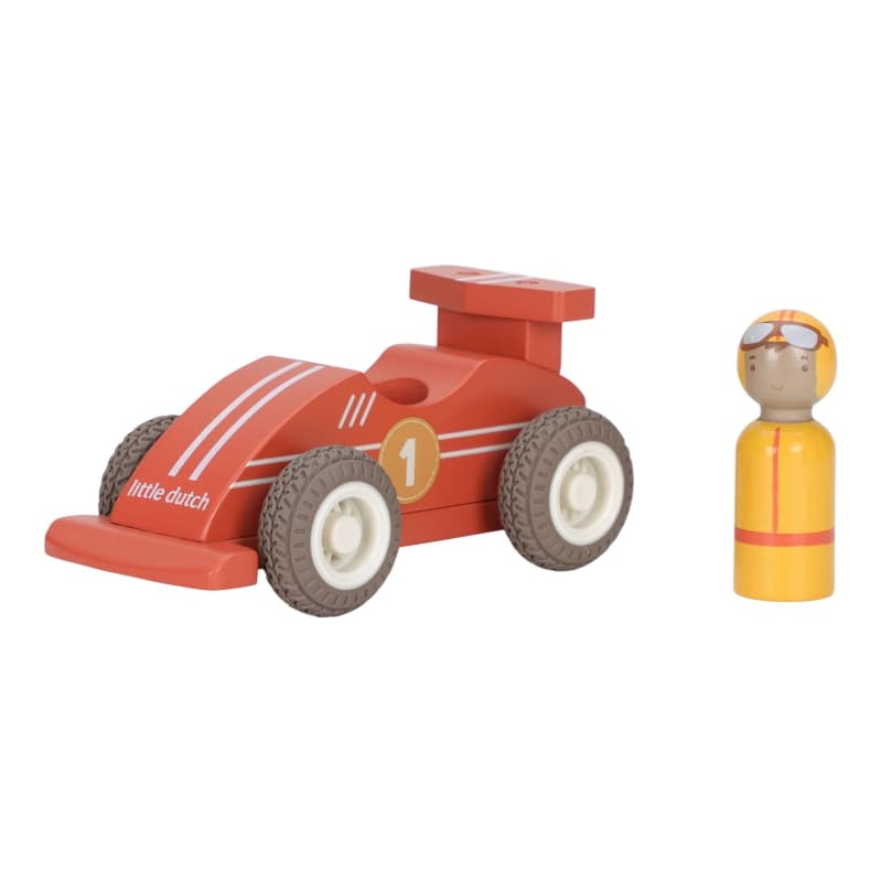 Voitures de Course en Bois Fsc, little dutch — vue 4 sur 6
