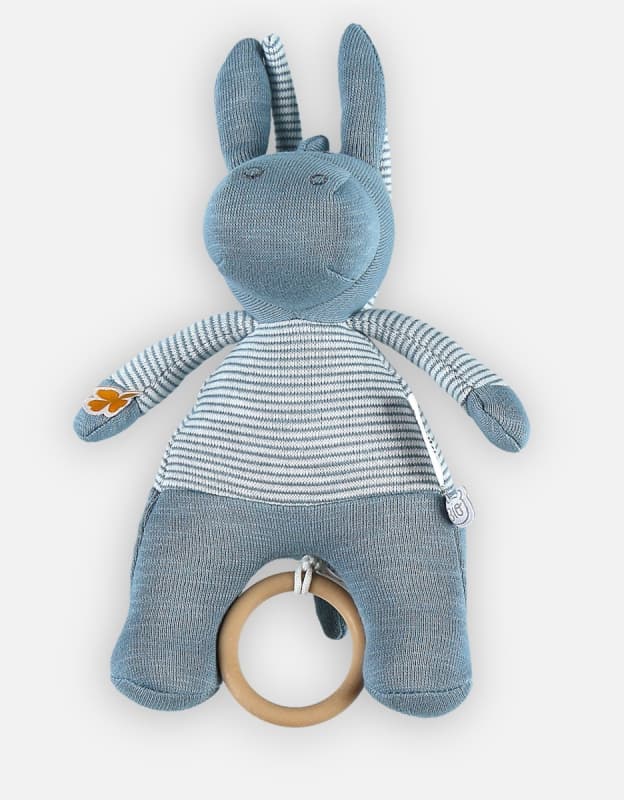 N-p-l Paco Bleu Mini-musical Coton Bio, bleu permanent — vue 1 sur 3