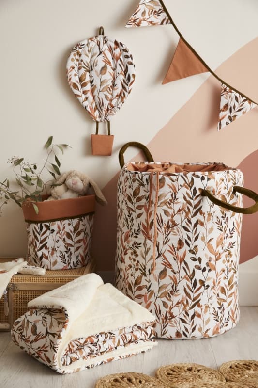 Set 2 Corbeilles de Rangement, caramel forest bb&co feuillages / cassonade per — vue 2 sur 4