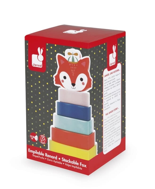 Empilable Renard, jouets d'eveil janod 2022 — vue 1 sur 5