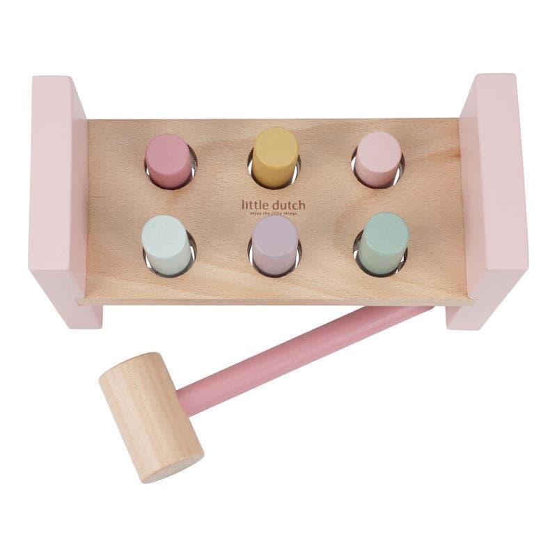 Banc a Marteler en Bois Fsc, rose multicolore fairy garden little dutch — vue 1 sur 2