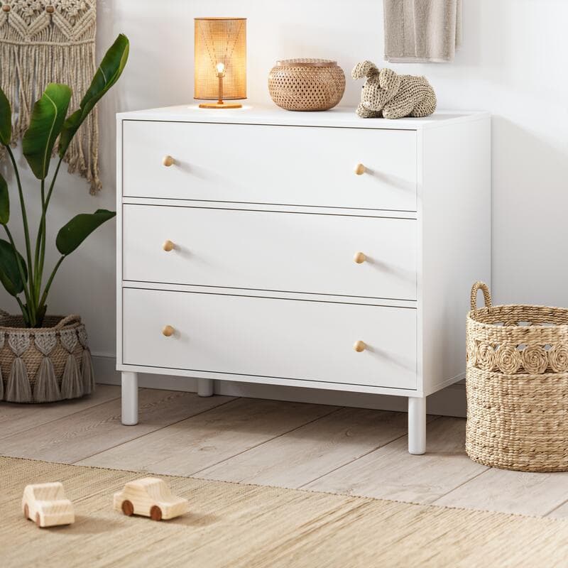 Commode Tela Blanc/bois, tela 90x50x85 — vue 2 sur 4
