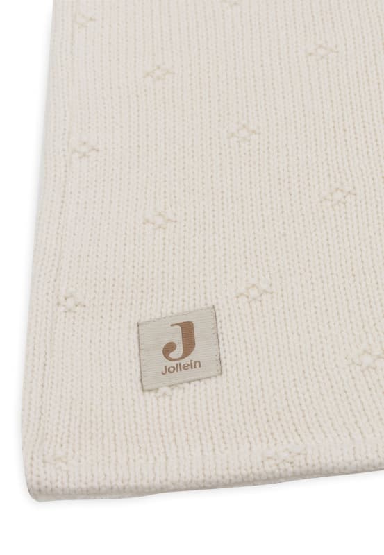 Couverture Berceau Velvet, ivory 75x100cm cosy knit jollein h-24 — vue 3 sur 5