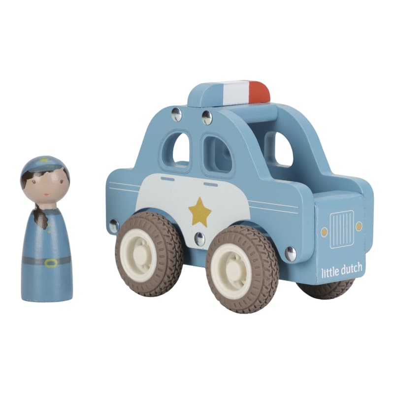Voiture de Police en Bois Fsc, little dutch — vue 5 sur 6