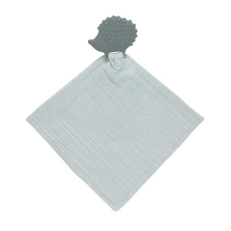 Doudou avec Anneau de Dentition Caoutchouc Naturel Herisson, lässig bleu — vue 1 sur 4