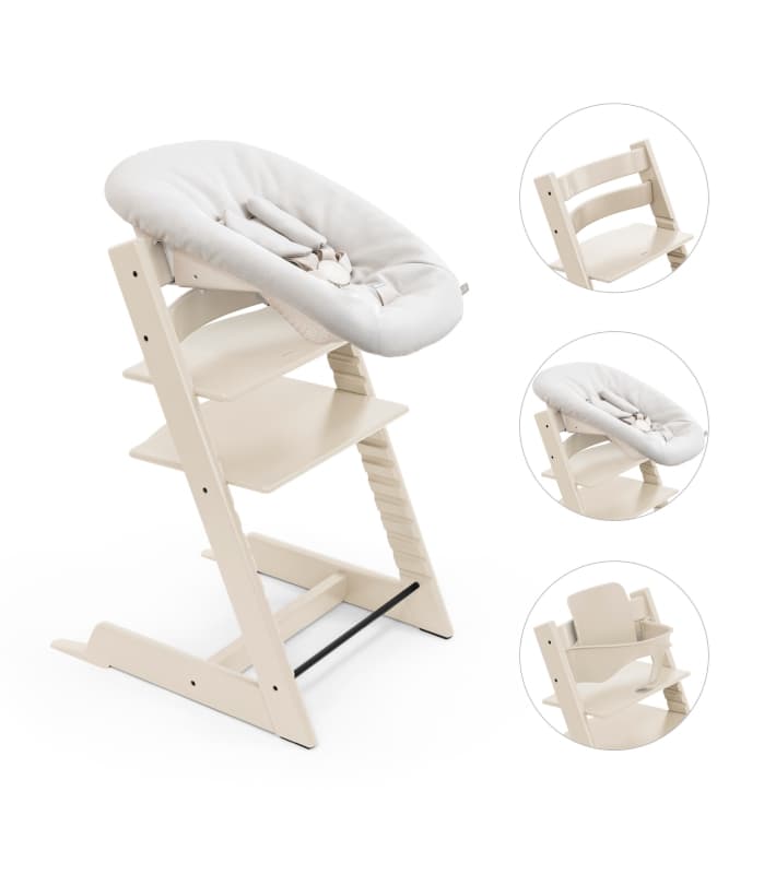 Chaise Tripp Trapp Babyset et Newborn Set, vanilla white stokke — vue 1 sur 10