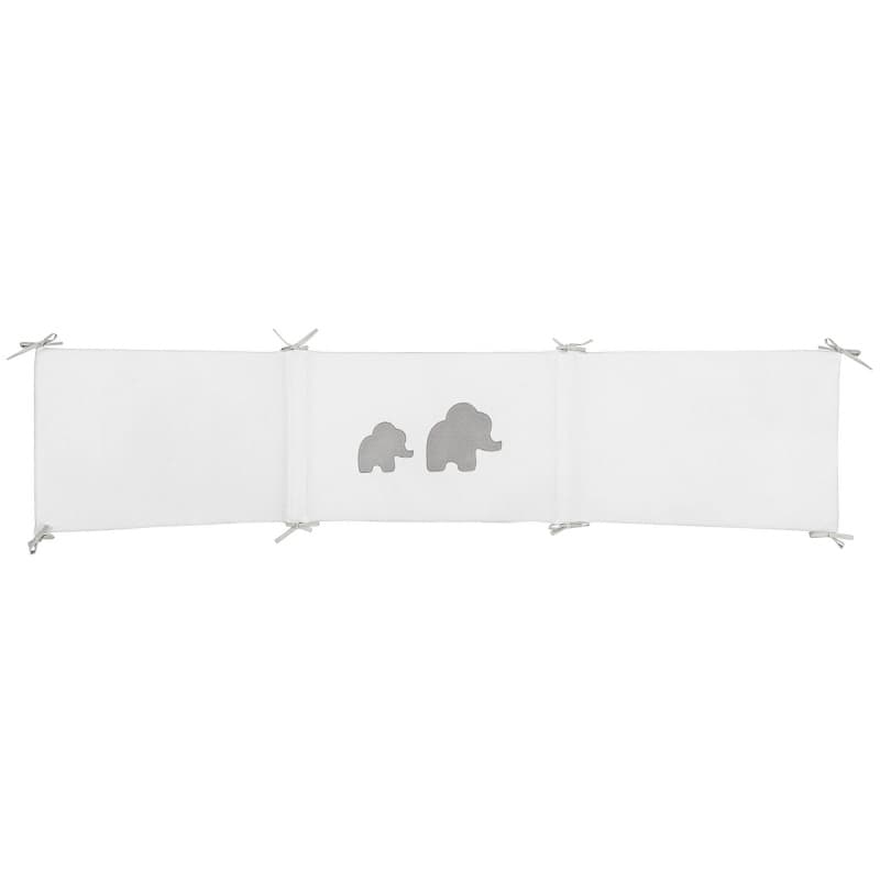 Tour de Lit Tembo, tembo nattou blanc 180x40cm per — vue 3 sur 4