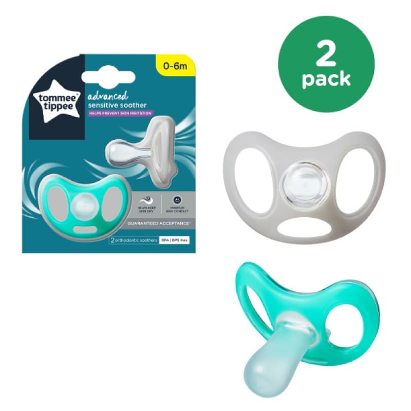 Sucette Ctn - Sensitive X2 0-6 Mois, tommee tippee multicolore — vue 2 sur 5
