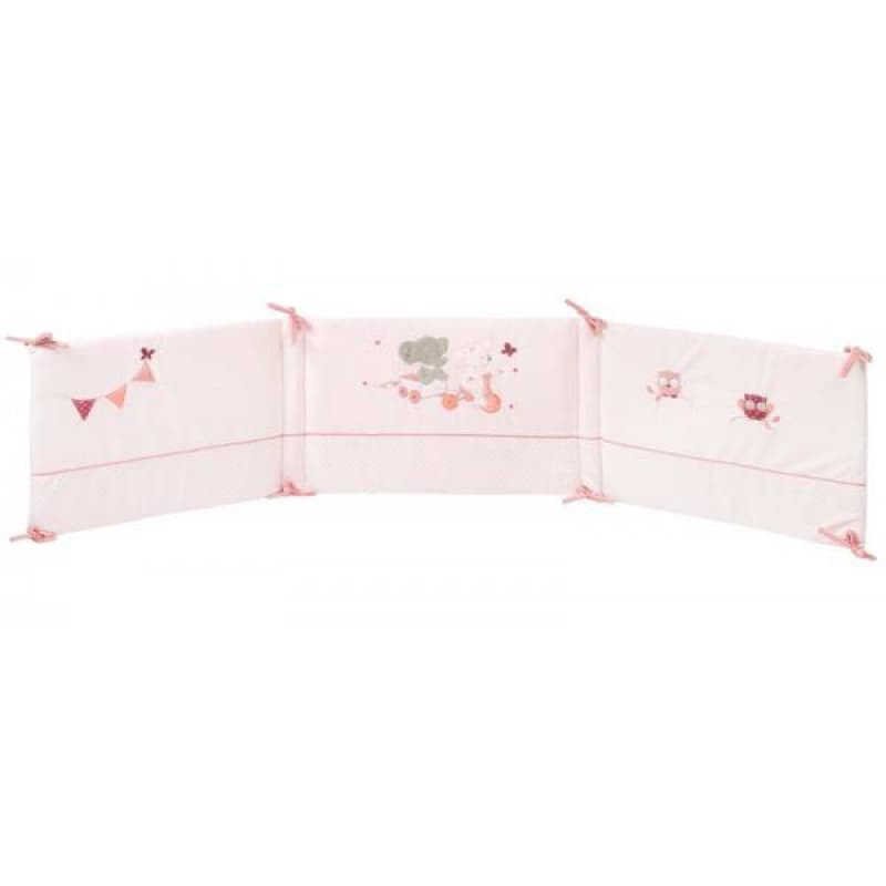 Tour de Lit 180x40cm Adele&valentine, adele&valentine nattou rose 180x40cm per