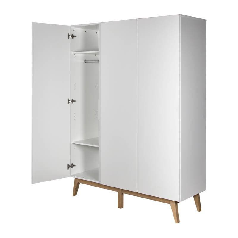 Armoire 3 Portes Trendy Blanc, trendy quax blanc 152x52x198h — vue 1 sur 5