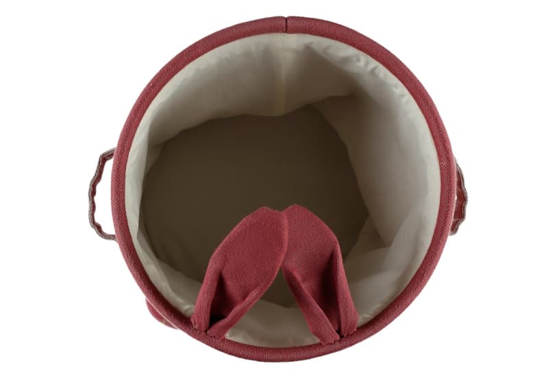 L&j Panier de Rangement Tricot Bio, rose fonce permanent — vue 3 sur 4