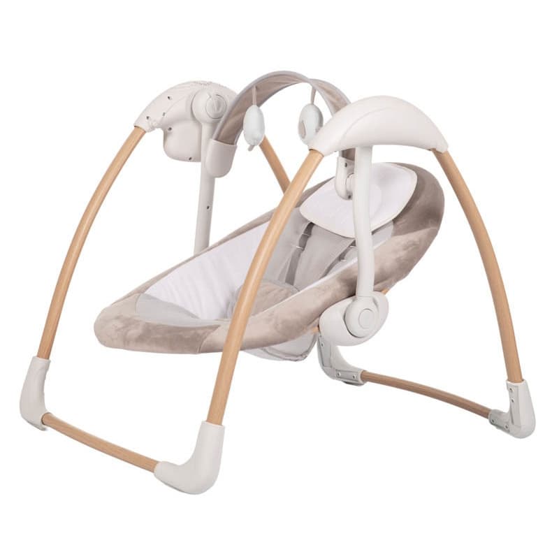 B-dolphy Balancelle Pure White, bo jungle blanc bois — vue 3 sur 3