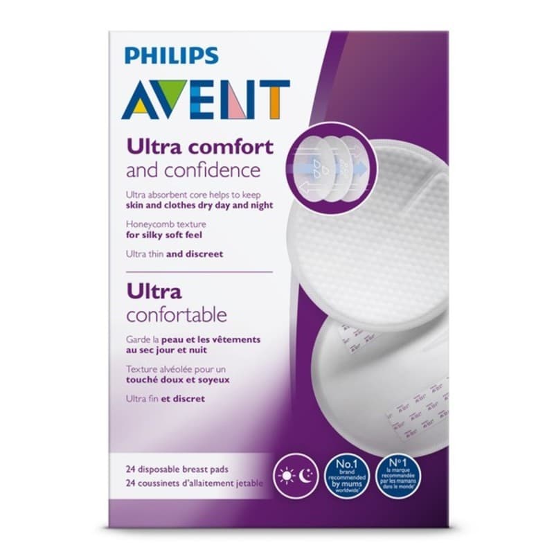 Scf254/24 24 Coussinets Jetables J&n, philips avent 7 x 10 x 14,6 — vue 1 sur 2
