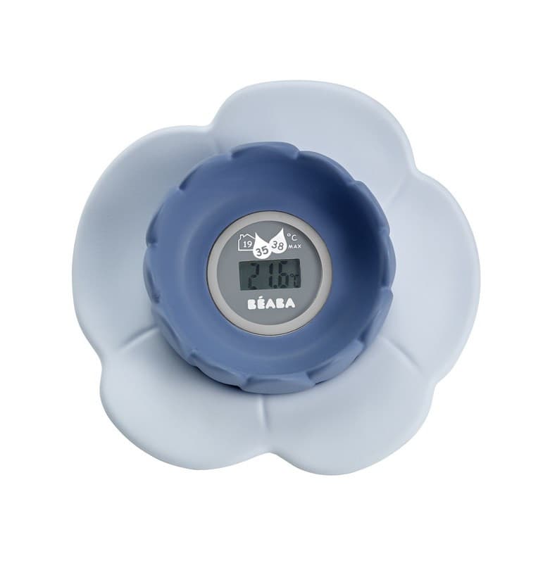 Thermometre de Bain Lotus Grey Blue, beaba