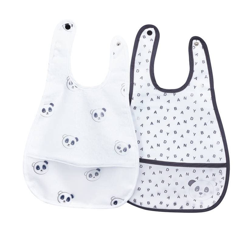 Bavoir Plastifie Motif Lettres Chao Chao, sauthon — vue 2 sur 3