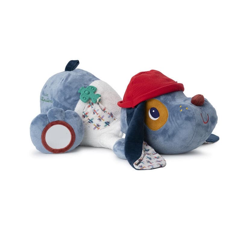 Grand Chien d'Activites a Poches, bleu blanc rouge 06m jules lilliputiens collection 2024 a/h — vue 3 sur 4