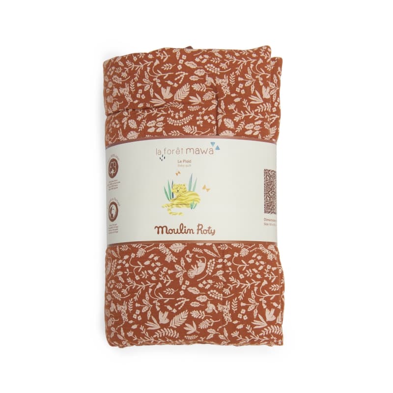 Plaid Feuillage, marron la foret mawa moulin roty 26/01 — vue 3 sur 4