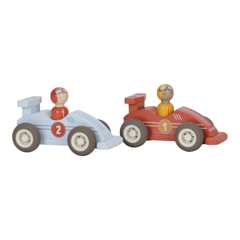 Voitures de Course en Bois Fsc, little dutch — vue 1 sur 6