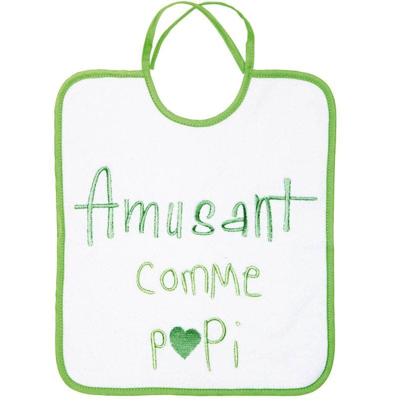 Bavoir 1 Er Age Amusant Comme Papi, amusant comma papi babycalin