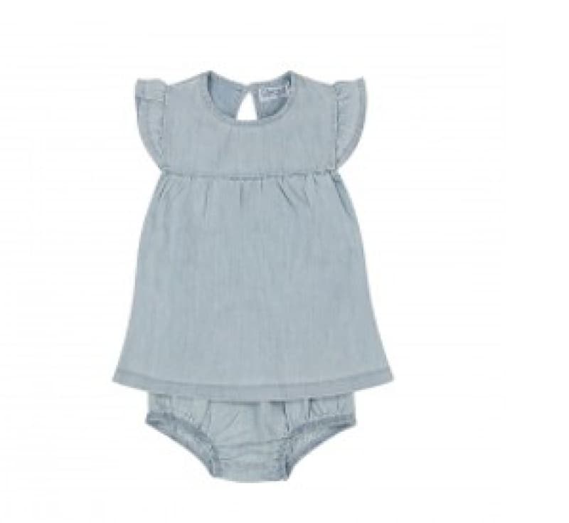 Robe Bleu Jeans+ Culotte 9m