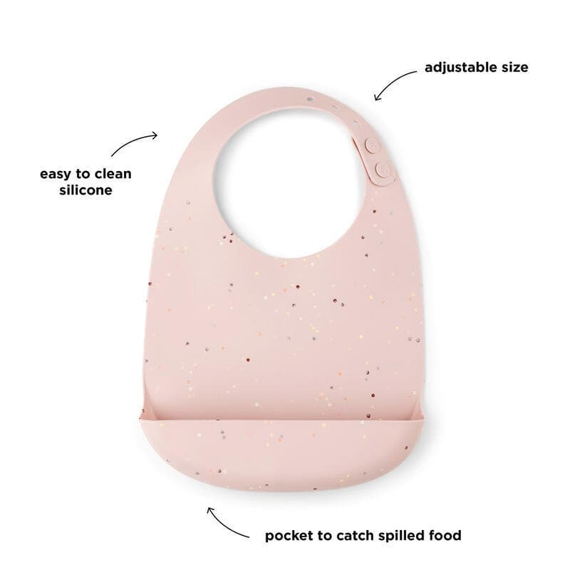 Bavoir Sili Confetti, rose done by deer news feb 2023 — vue 1 sur 3