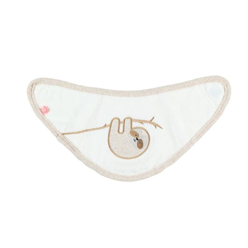 Lot de 2 Bavoirs Bandana Roses Moris Sacha, rose clair permanent — vue 1 sur 4