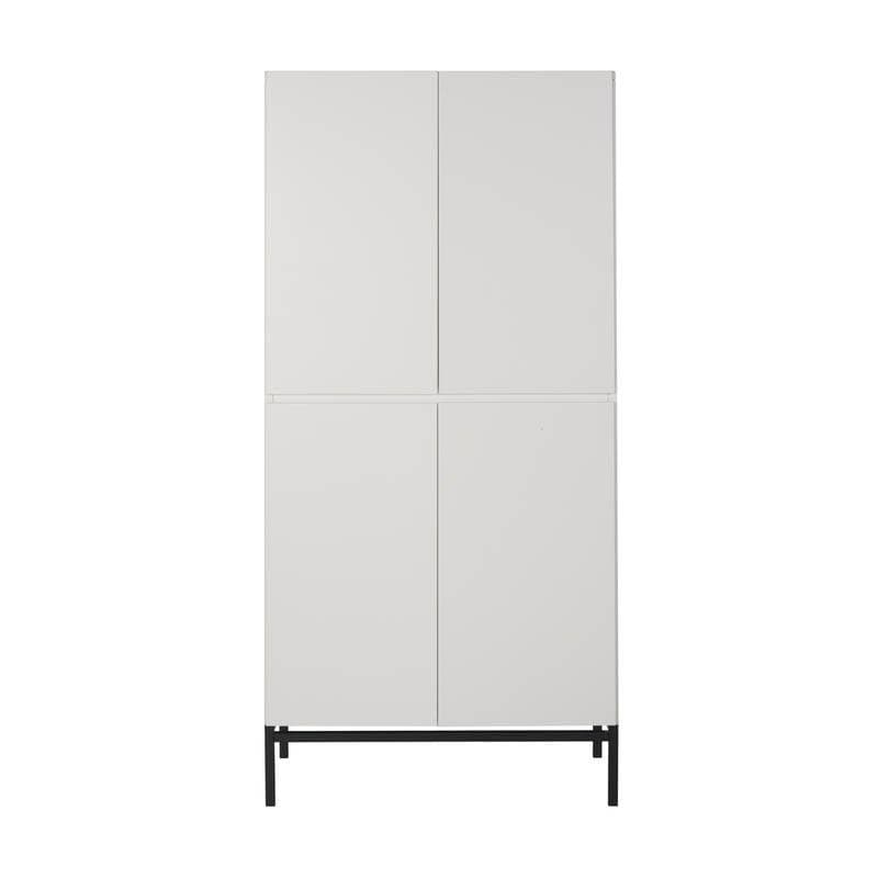 Armoire 4 Portes Havana Blanc, havana quax blanc 94x57x197h — vue 1 sur 2