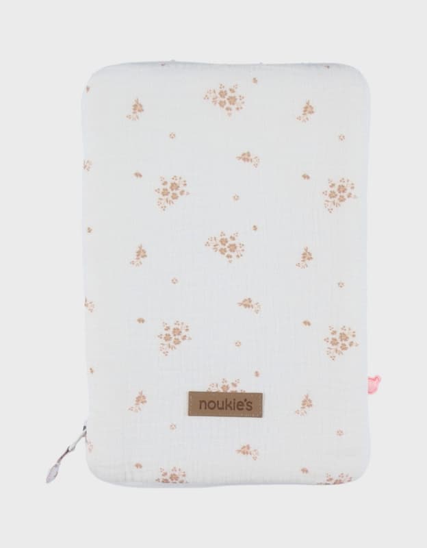 Vf Protege Carnet de Sante - Fleurs d'Antan, ecru rose vintage flowers noukie's — vue 1 sur 3