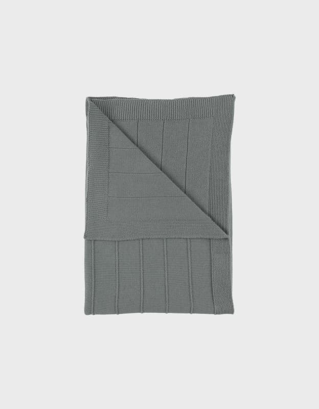 Couverture Tricot, kaki 75x100cm mix and match noukie's hiver — vue 4 sur 5