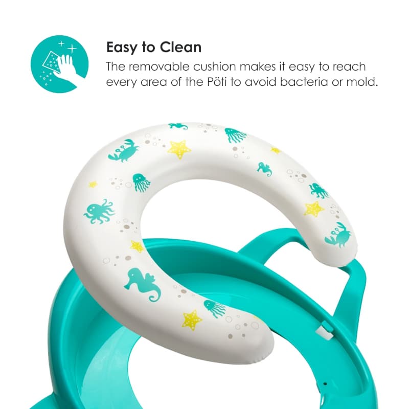 Poti -siege de Toilette pour l'Apprentissage de la Proprete-aqua, bblüv aqua — vue 5 sur 5
