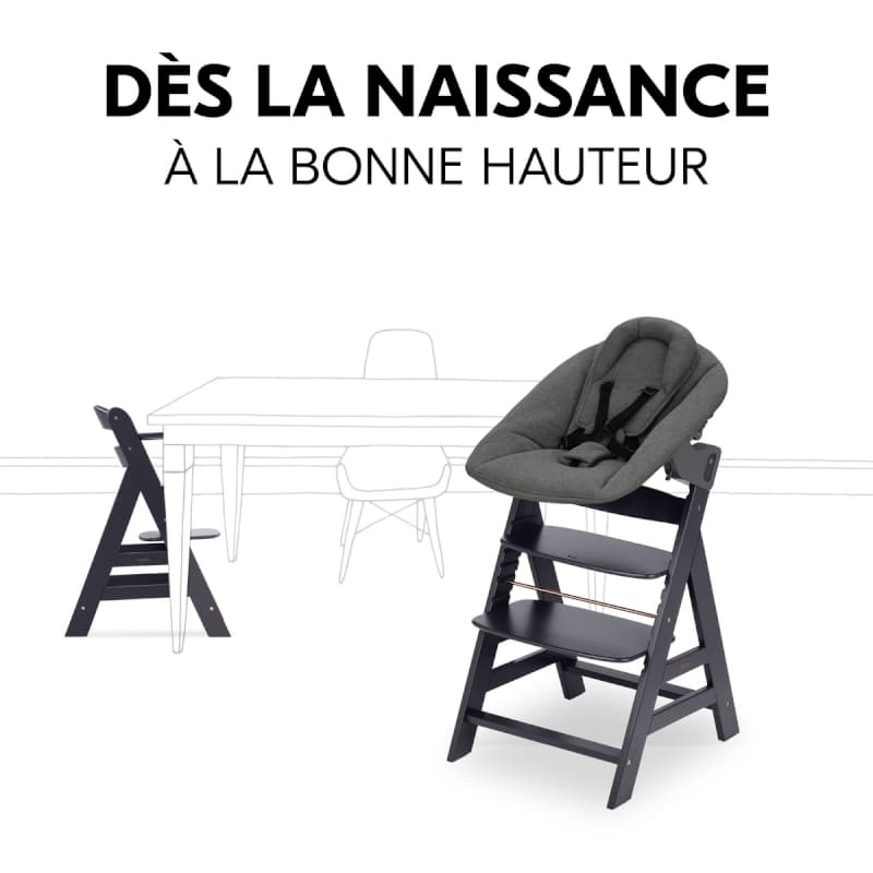 Alpha Newborn Set Plus, bundle hauck dark grey a-23 — vue 3 sur 4