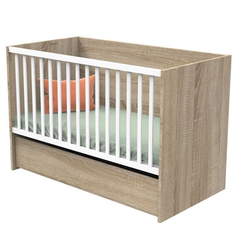 Lit 140x70 Evolutif en 200 Blanc Nova Blanc Linevolutif en 90x200 et 140x200 Nov, sauthon — vue 2 sur 5