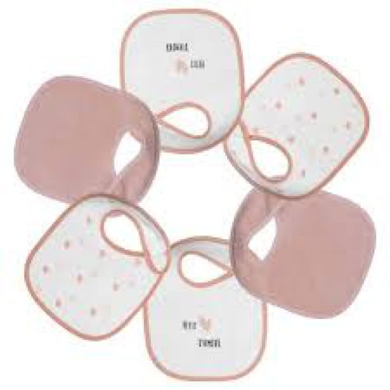 Bavoirs 1er Age X6, blanc rose trois kilos sept 25/08