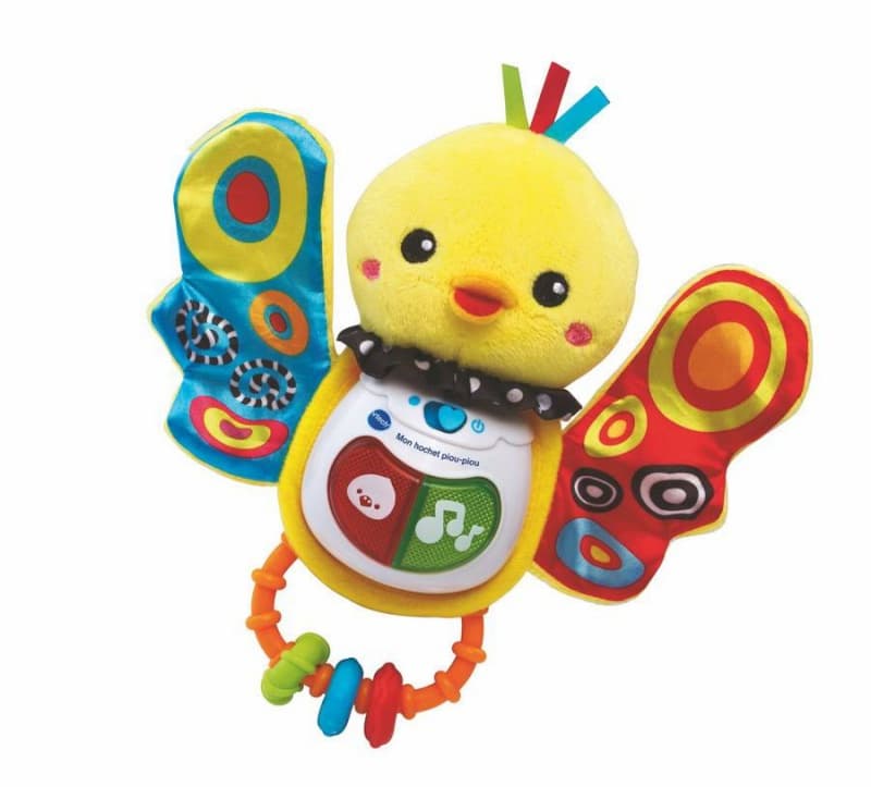 Mon Hochet Piou-piou, multicolore