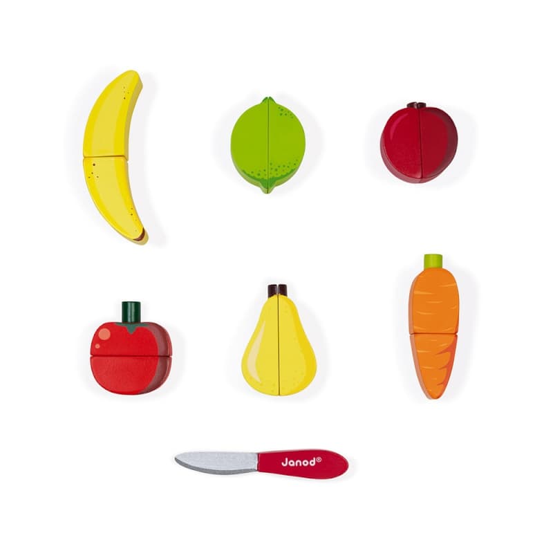 Plateau Fruits & Legumes, jouets d'imitation janod multicolore — vue 2 sur 5