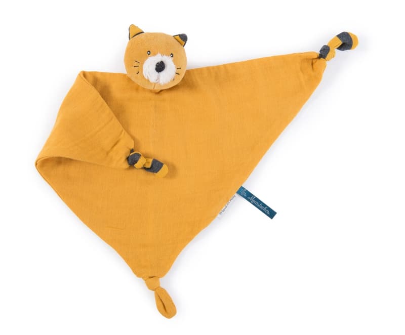 Doudou Lange Chat Moutarde Lulu les Moustaches, les moustaches 2021 — vue 2 sur 2