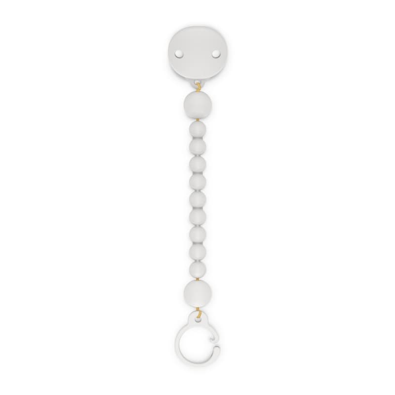 Attache-sucette Silicone Blanc
