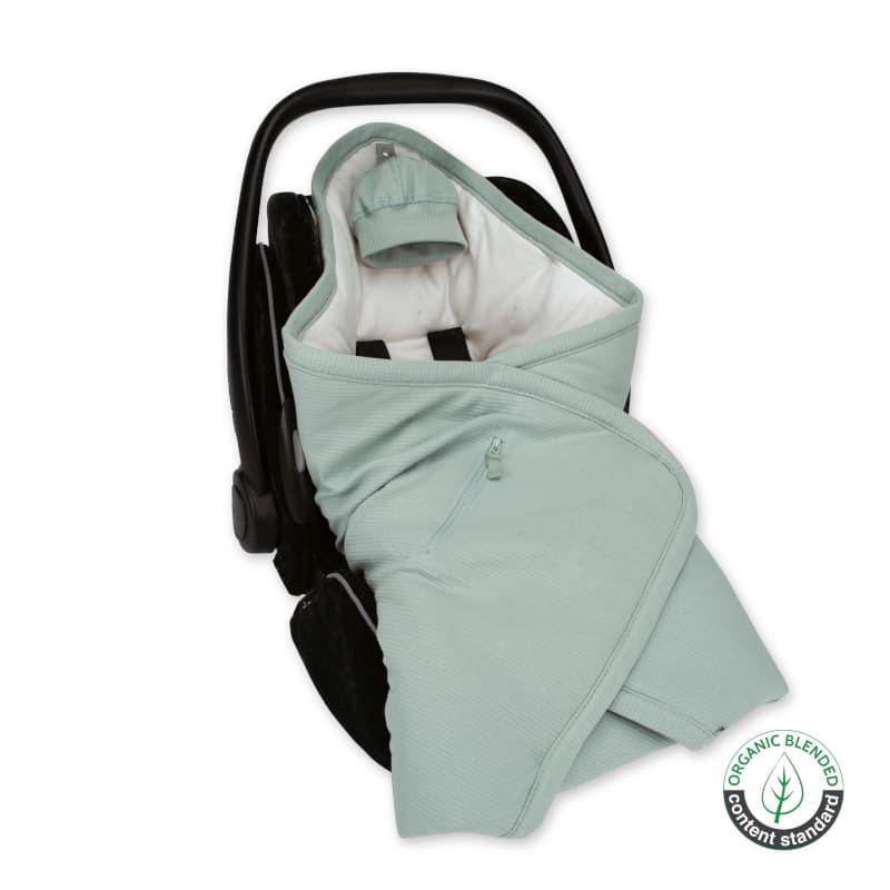 Nid d'Ange Biside 0-12m Vert Celadon Pady Waffle + Jersey Bio, bemini vert céladon 76