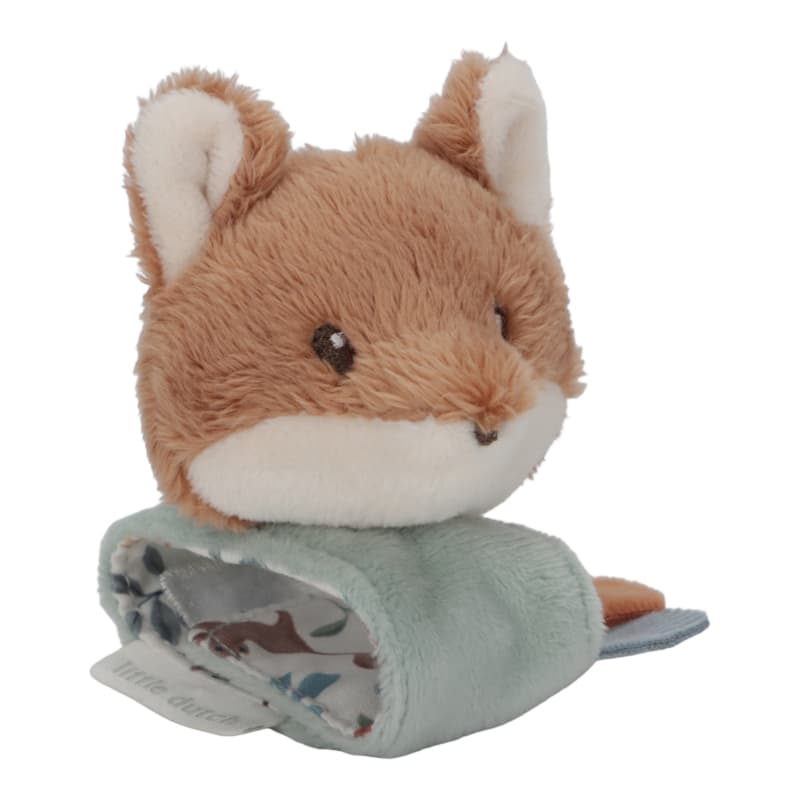 Hochet de Poignet Renard, vert marron forest friends little dutch — vue 2 sur 2