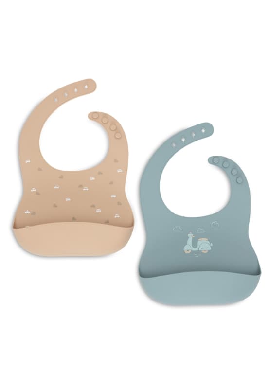 Bavoir Silicone X2, multicolor on the go jollein e-25 — vue 2 sur 2