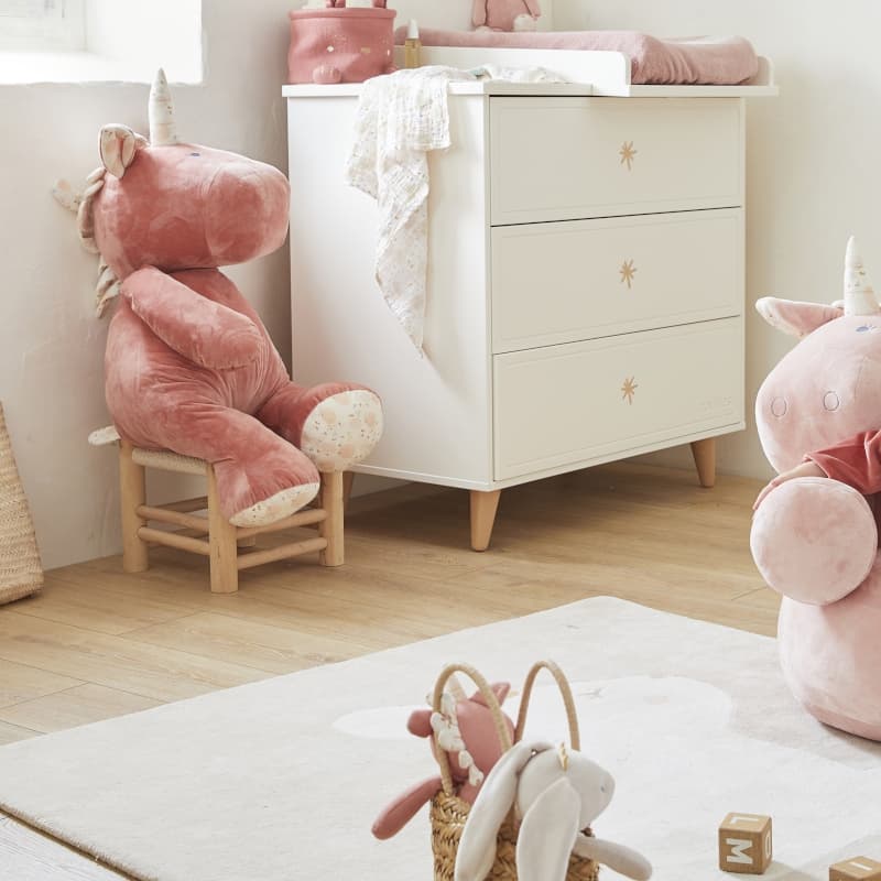L&j Lina Peluche Large Veloudoux, lina joy noukies rose permanent — vue 1 sur 2