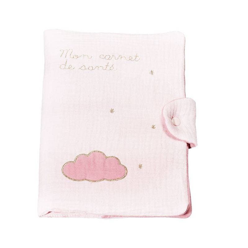 Protege Carnet de Sante Rose Lily Poudree, lily poudree sauthon baby deco rose poudre - dore — vue 1 sur 2