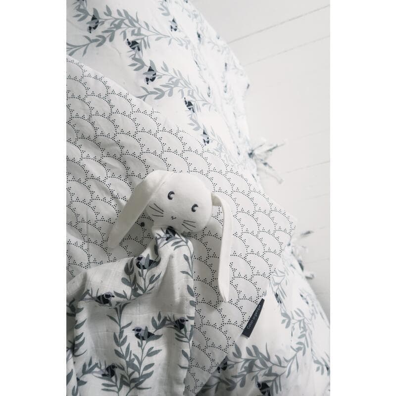 Doudou Lapin Edgar Monceau, monceau multi head height : 7cm, cloth 30x30cm per — vue 3 sur 3
