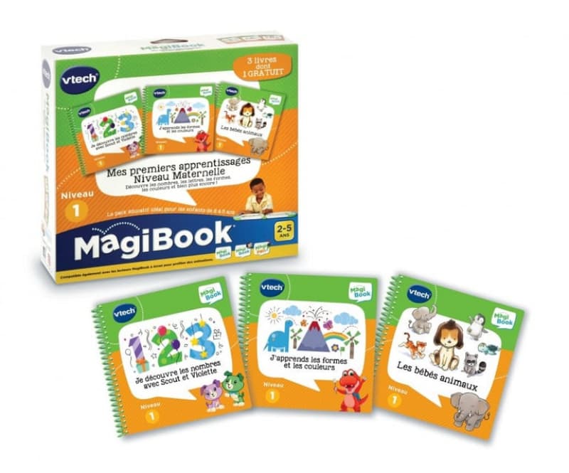 Magibook - Mes 1ers Apprentissages Niveau Maternelle, vtech — vue 1 sur 2